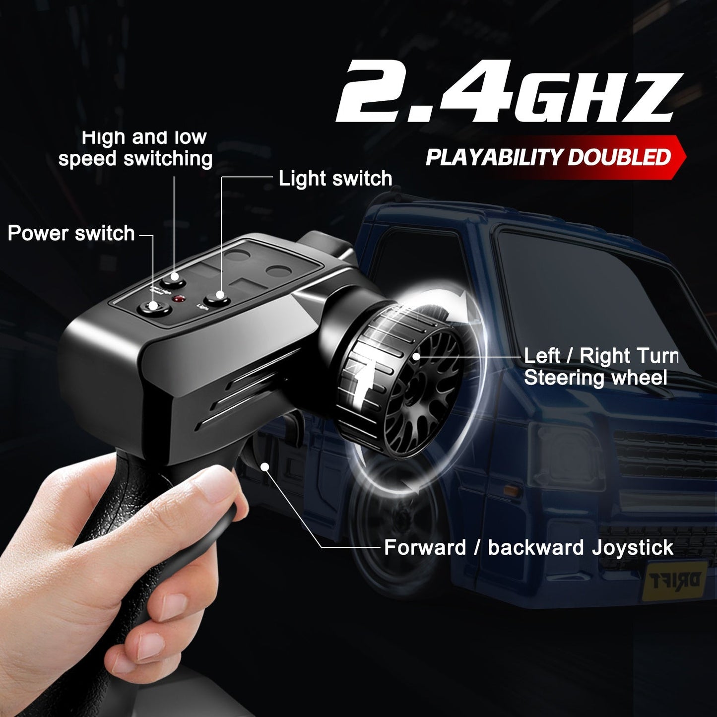 Remote Control Drift Car with Obstacle Course