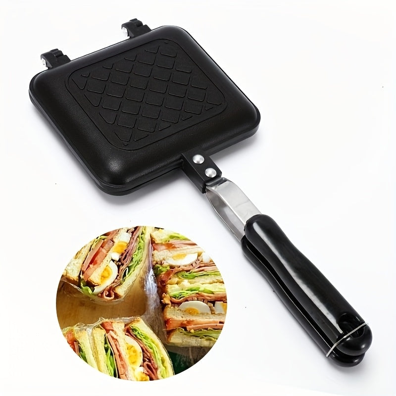 Double-Sided Grill Non-Stick Sandwich & Waffle Maker