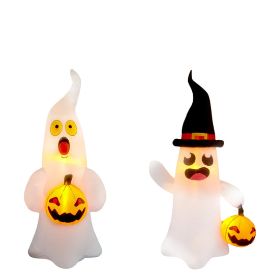 Giant Inflatable Ghost Halloween Yard Decoration (4 ft)