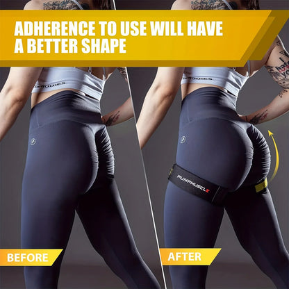 2PCS Adjustable Blood Flow Restriction Bands Yellow