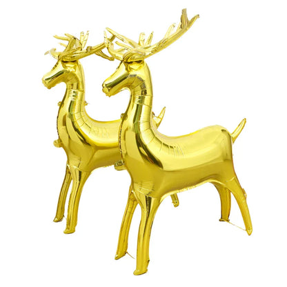 Christmas Elk Foil Balloons Party Decor (2pcs)
