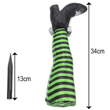 Halloween Evil Witch Legs Yard Stake