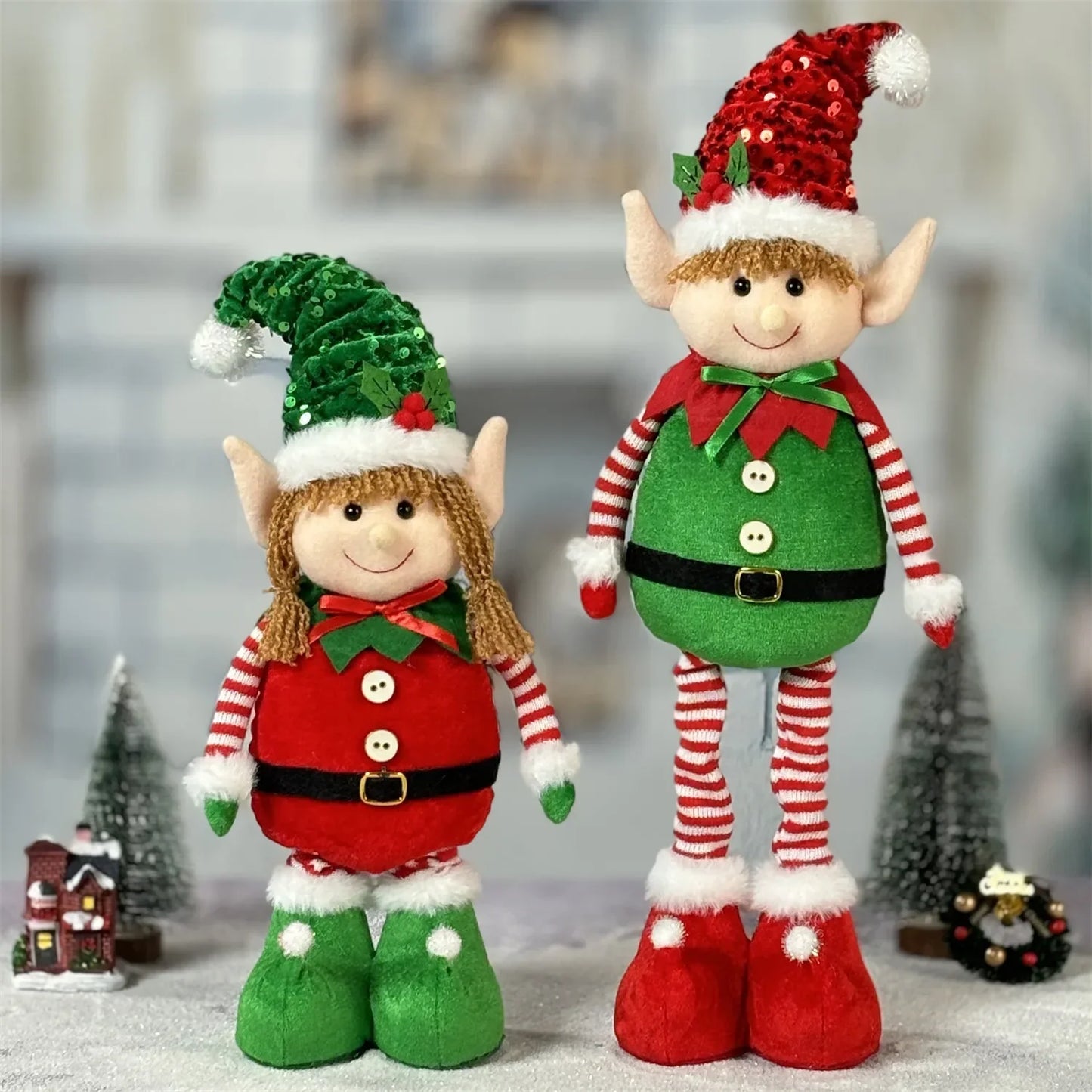 Christmas Hanging Leg Elf Doll Ornament