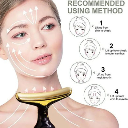 3-in-1 Face Massager V-Line Lifting & Anti-Aging Black