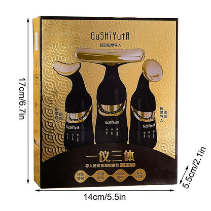 3-in-1 Face Massager V-Line Lifting & Anti-Aging Black