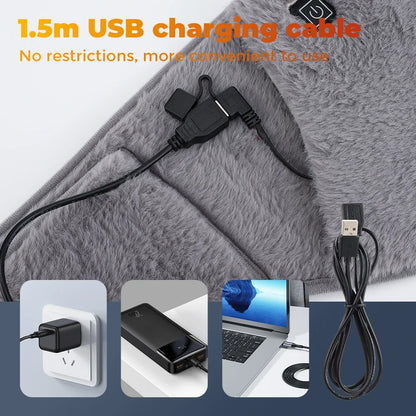 3-Level Electric Graphene Heating Pad Grey