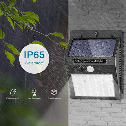 Solar-Powered Outdoor Motion Sensor LED Wall Light
