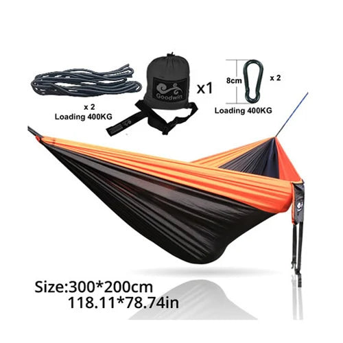Double Person Outdoor Hammock (Orange)