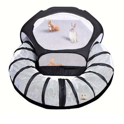 Small Animal Playpen with Tunnel