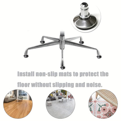 Office Chair Casters with Self-Adhesive Pads (6 pcs)