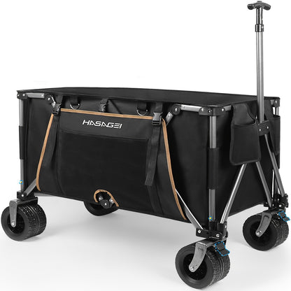 Folding Utility Wagon with Large Wheels