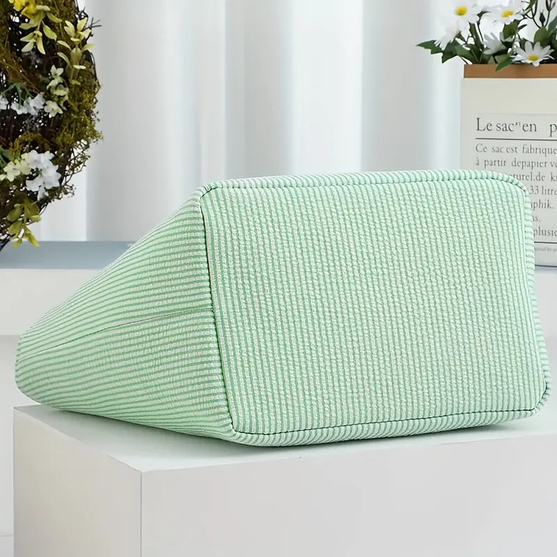 Easter Delight 3-Piece Seersucker Bunny Bag Set for Egg Hunting