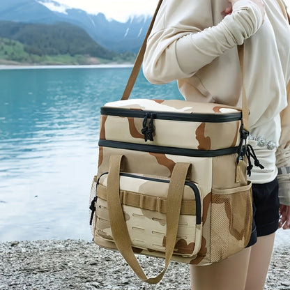 Large Outdoor Double-Layer Crossbody Bag