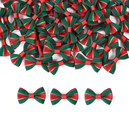 Handmade Christmas Satin Ribbon Bows