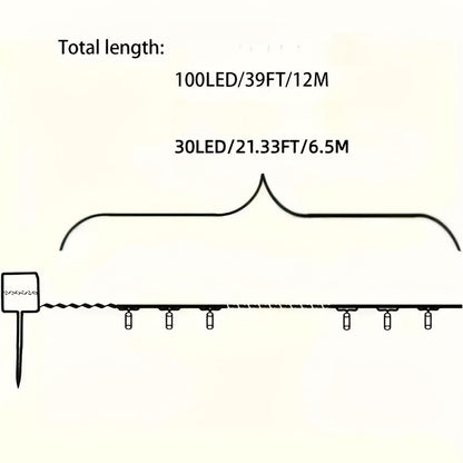 Halloween Solar String Lights Lithium Battery Outdoor Decor