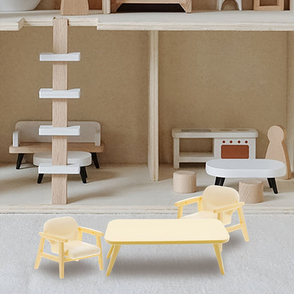 Mini Table and Chair Set for Miniature Décor (3 pcs)