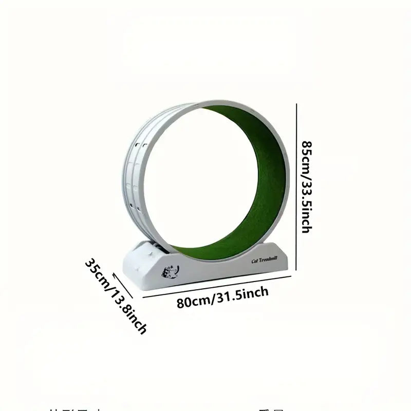 Pet Fitness Wheel - Interactive Treadmill for Cats and Dogs Grey