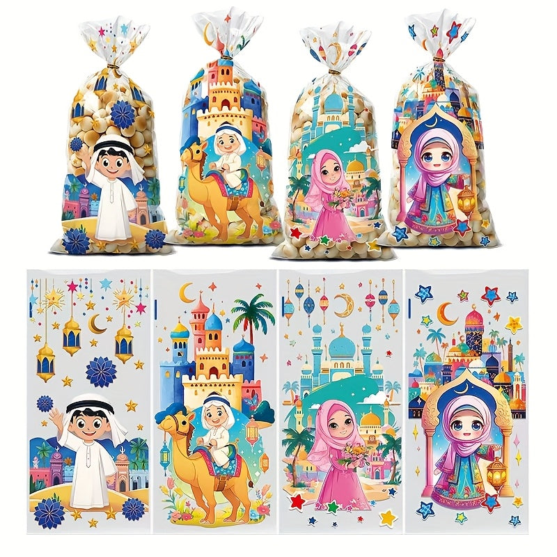 50pcs Moon Castle Ramadan Party Gift Bags