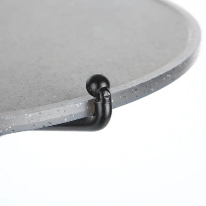 Compact Folding Wrought Iron Round Table