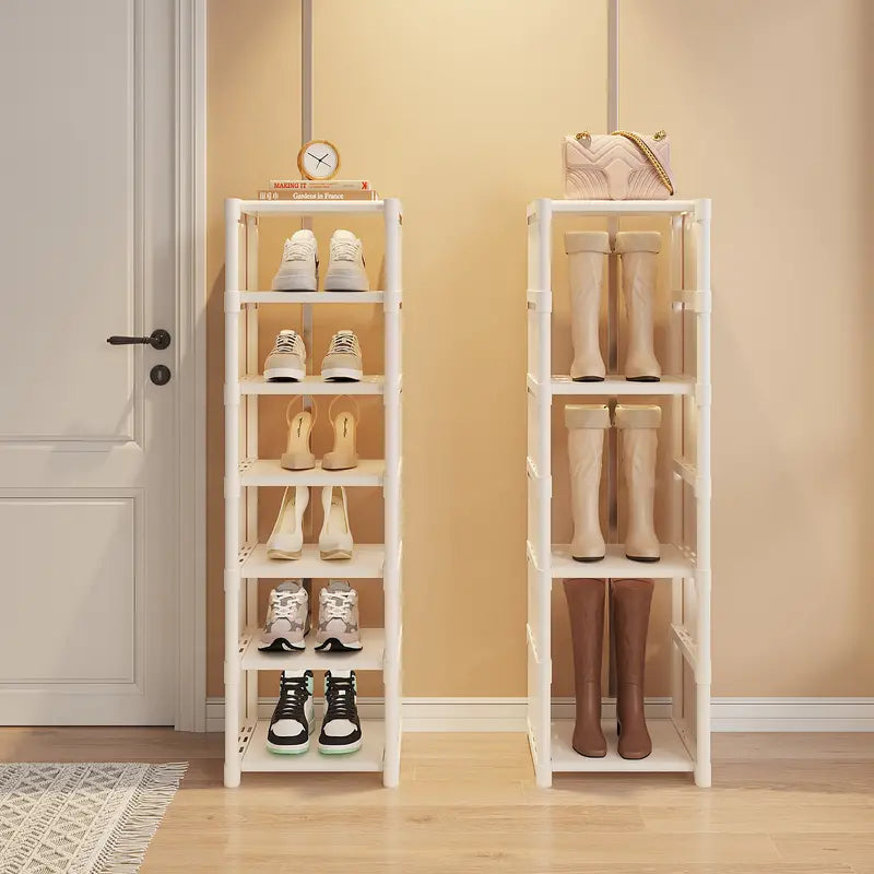 Step up your shoe storage with this space-saving tall rack