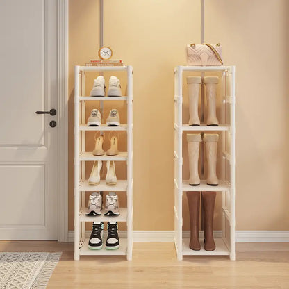 Step up your shoe storage with this space-saving tall rack