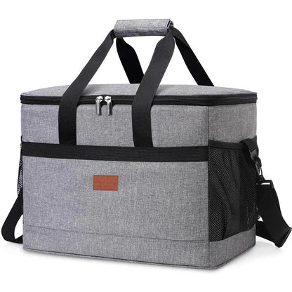 32L Soft Cooler Bag with Hard Liner for Outdoor (Grey)
