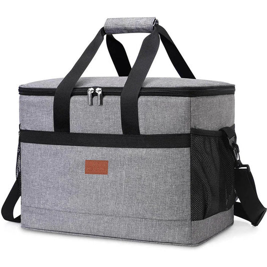 32L Soft Cooler Bag with Hard Liner for Outdoor (Grey)