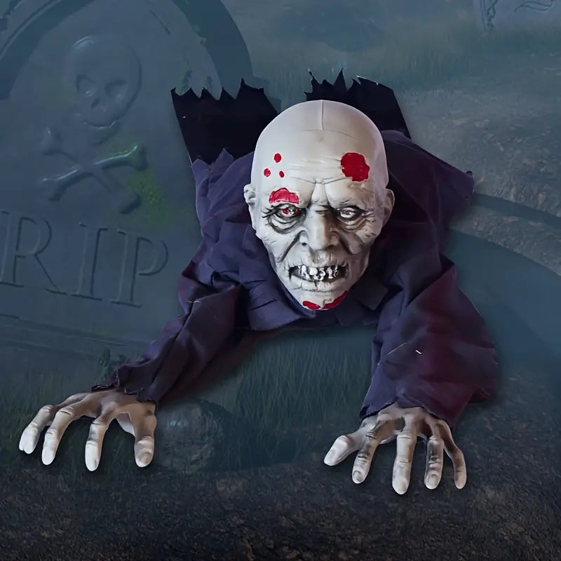 Black Electric Crawling Ghost with Voice Control