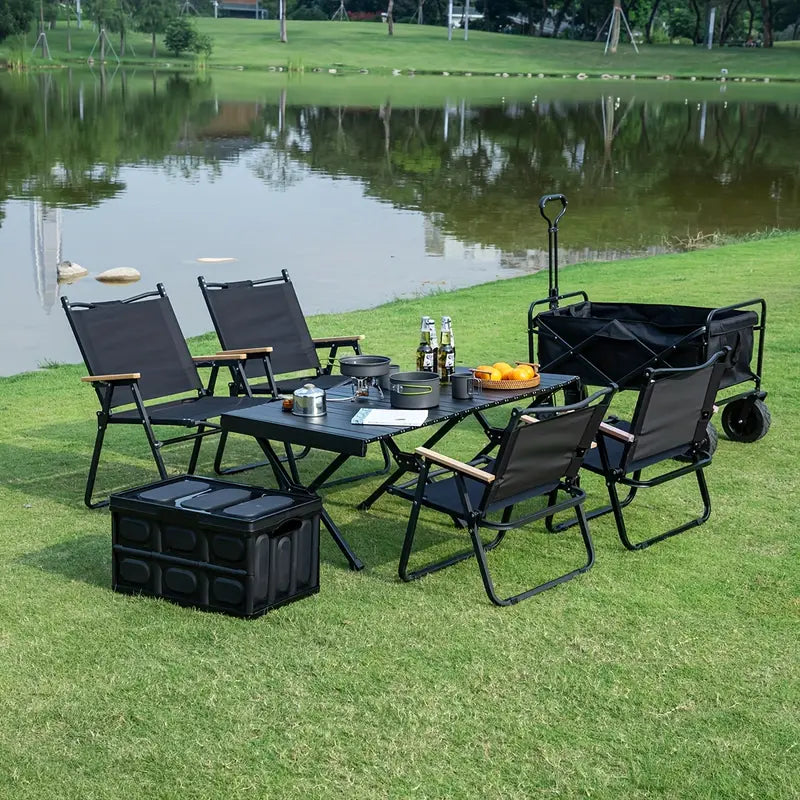 Portable Aluminum Folding Table with Carrying Bag