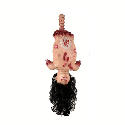 Hanging Doll - with Long Black Hair