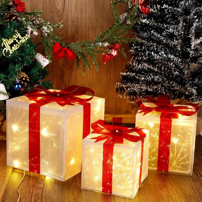 Enchanted Glow: Illuminated Christmas Gift Boxes