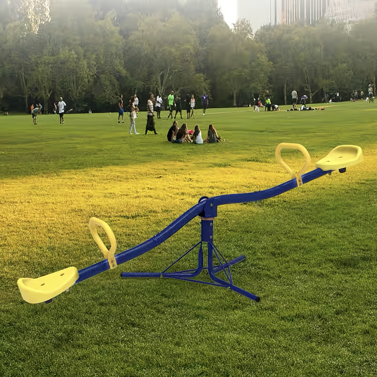 360-Degree Rotating Outdoor Wobble Board Seesaw