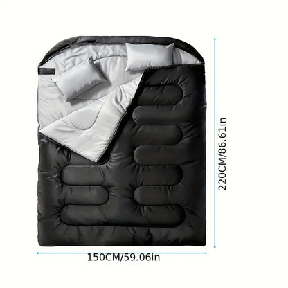 Double Sleeping Bag for Camping and Hiking Couples