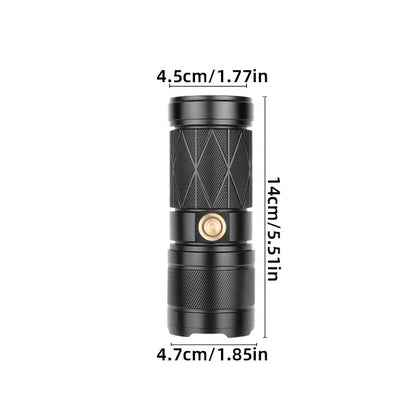 Tactical Flashlight Rechargeable Zoomable 8 Modes