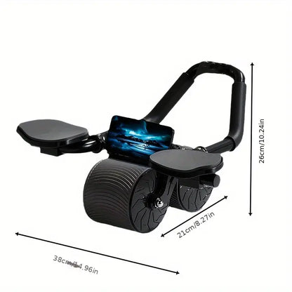 Automatic Rebound Abdominal Wheel with Elbow Pad