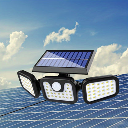 Outdoor Solar Wall Light with Motion Sensor & Foldable Design