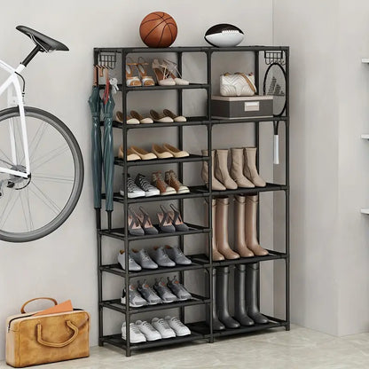 From sneakers to stilettos, this 9-tier shoe rack has room for them all