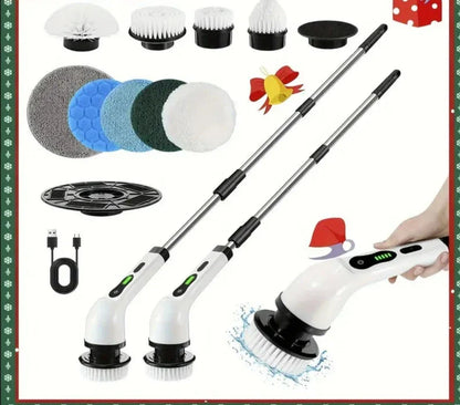 Electric Rotary Floor Scrubber with Replaceable Brush Heads