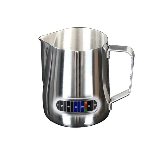 Stainless Steel Milk Frothing Pitcher with Temperature Display 350ml Silver