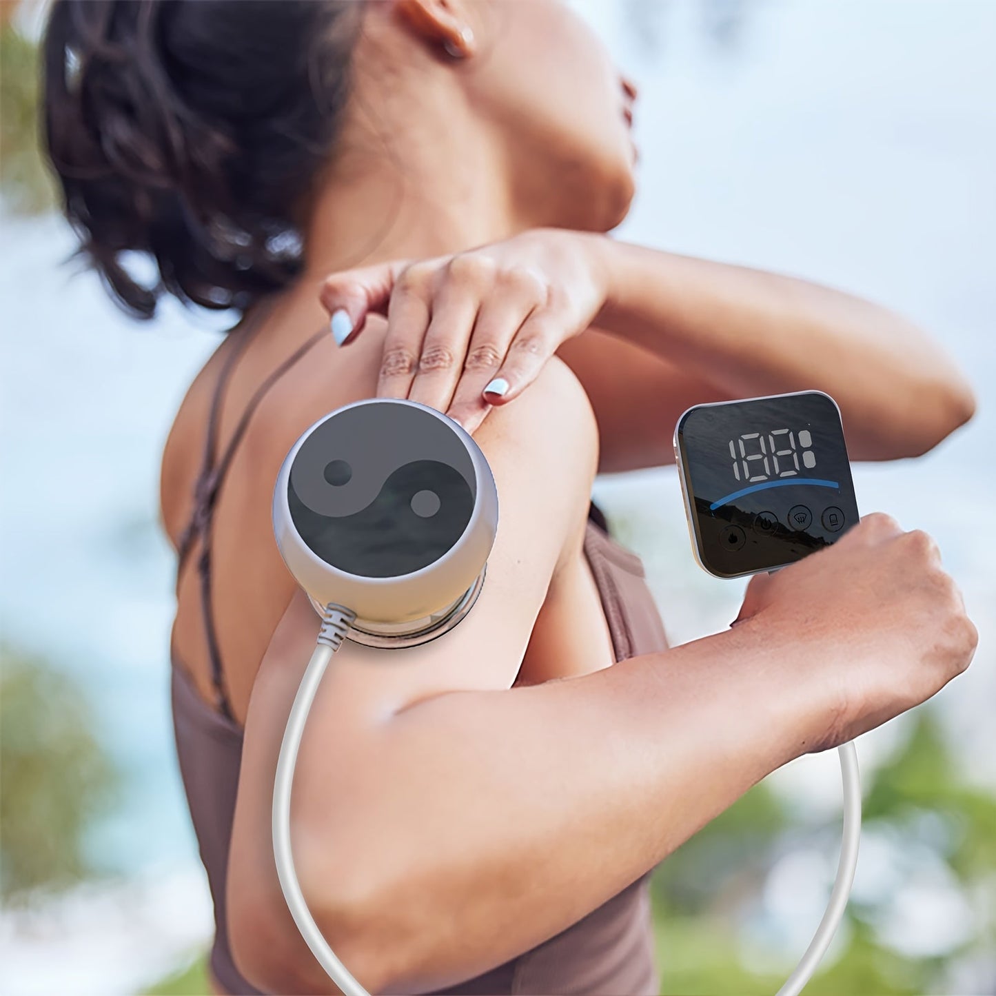 Advanced Neck, Back, Waist, and Shoulder Massager(White)