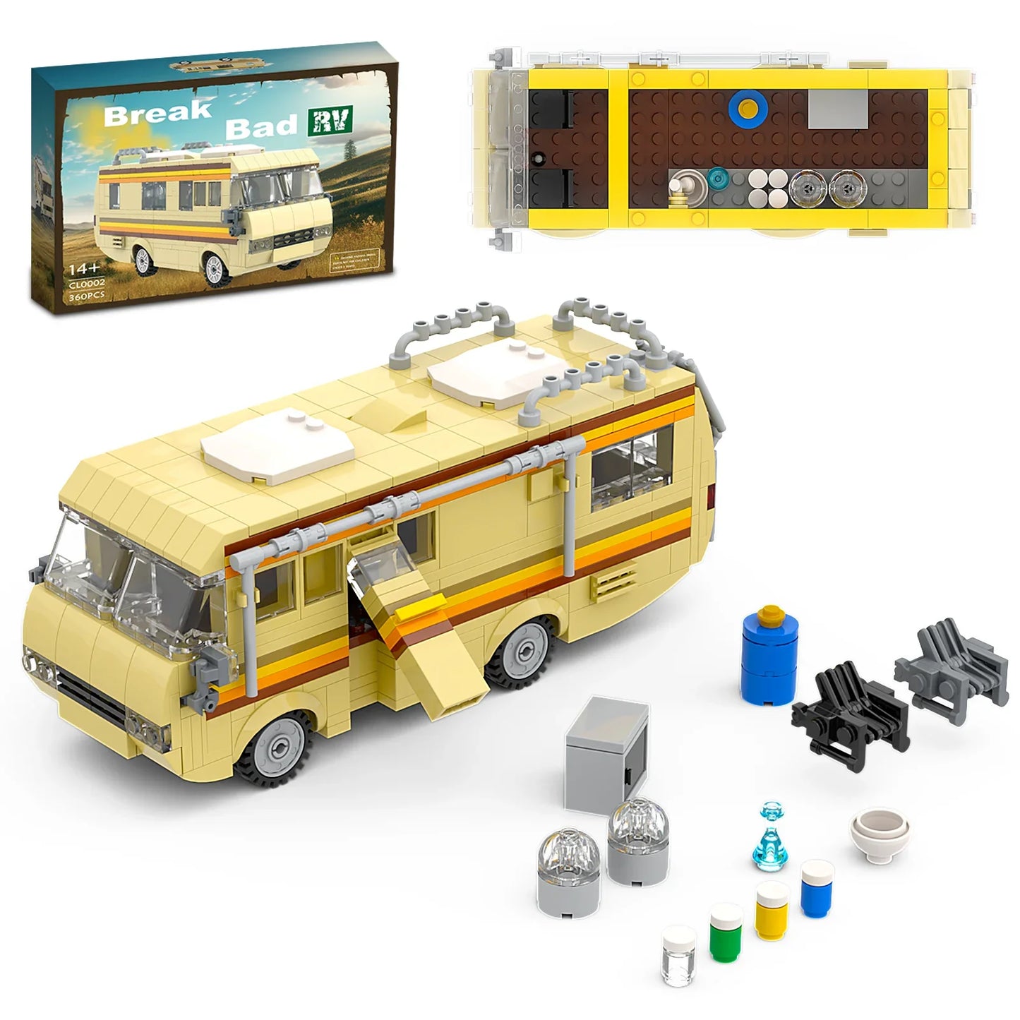 Break Bad RV Camper Building Blocks Toy Set (360PCS)