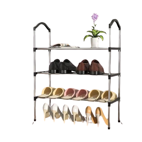 Organize your shoe collection with this multi-layer shoe rack