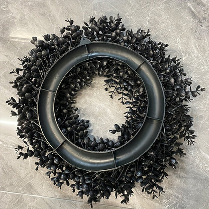 Halloween Black Wreath Door Wall Fence Decor
