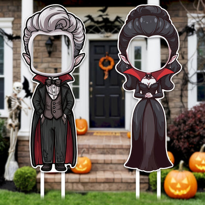 Halloween Vampire Yard Stake Sign (2pcs)