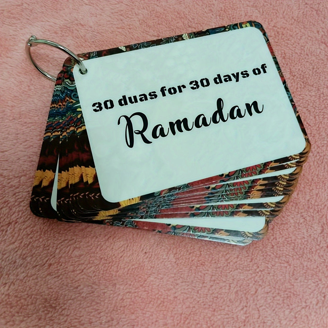 30-Day Ramadan Duas Cards with English and Arabic