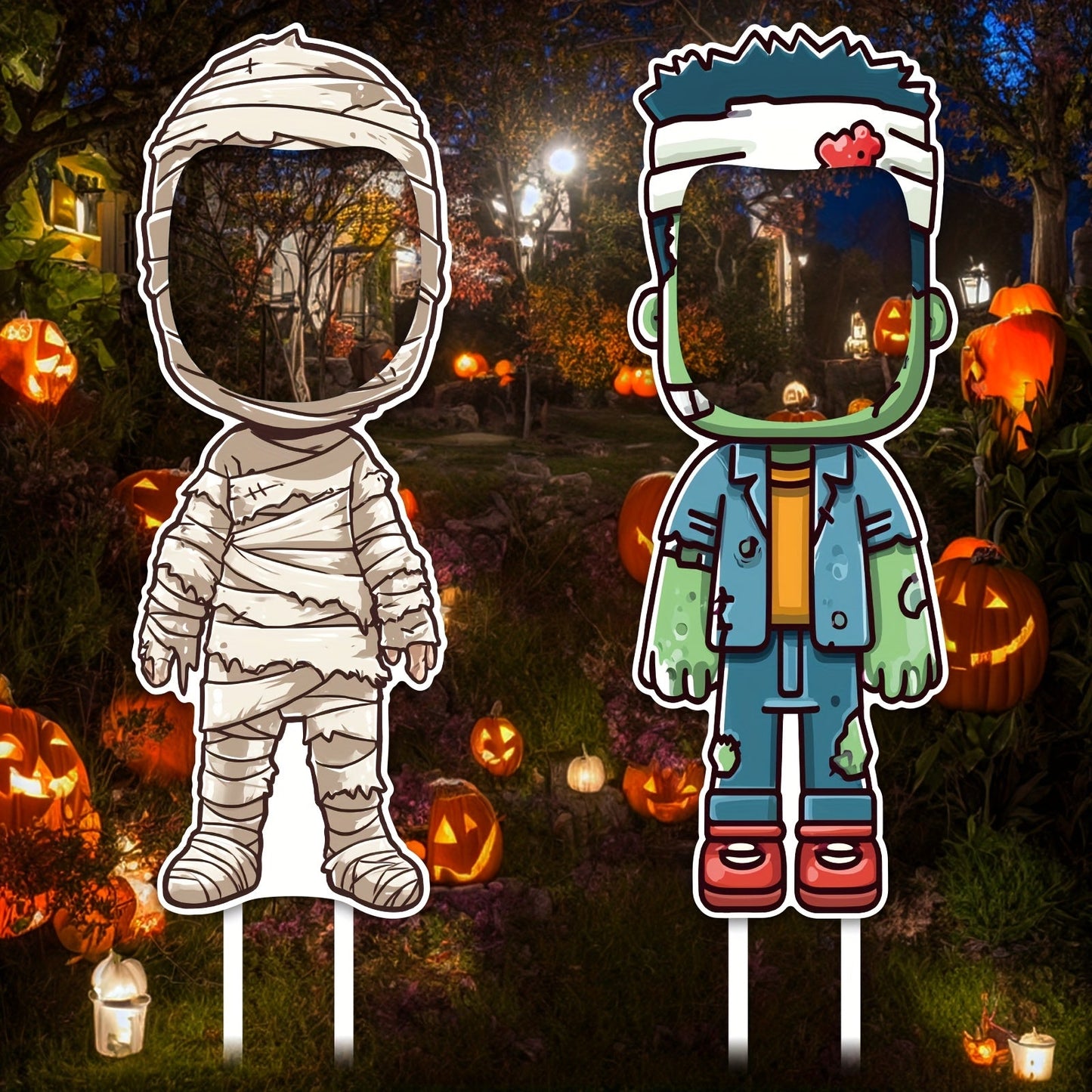 Halloween Yard Sign Outdoor Lawn (2pcs)