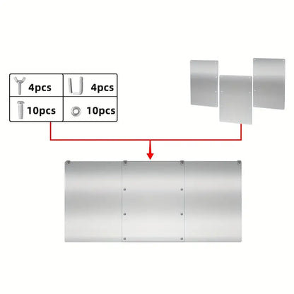 3 Panels Patio Heater Reflector Shield - Enhance Your Outdoor Heating Experience