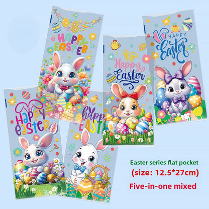 50pcs Easter Rabbit Gift Packaging Bags