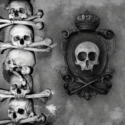 Gothic Skull Wall Hanging Decor - Resin Pendant