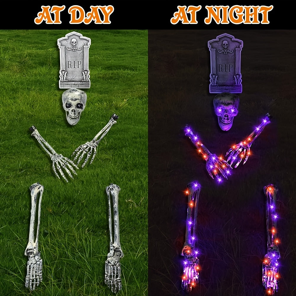 Halloween Skeleton Lights Set with Remote Control